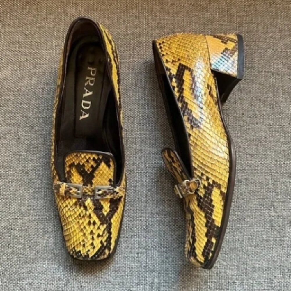 ISO ... Python Prada Loafers Size 8